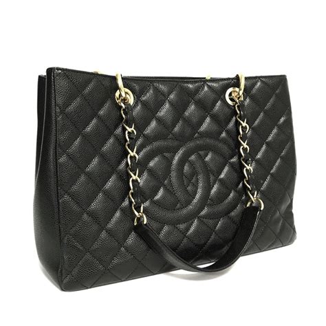 chanel black caviar gst price|CHANEL Caviar Quilted Grand Shoppin.